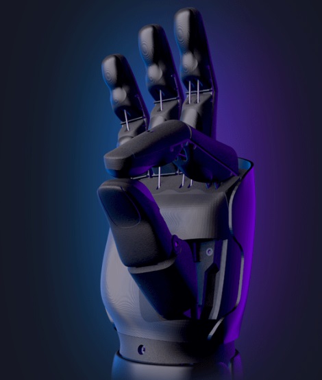 それぞれの指が稼働するヒーローアーム／出典：open-bionics社