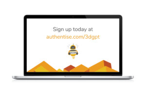 3DGPTのログイン画面／出典：Authentise社