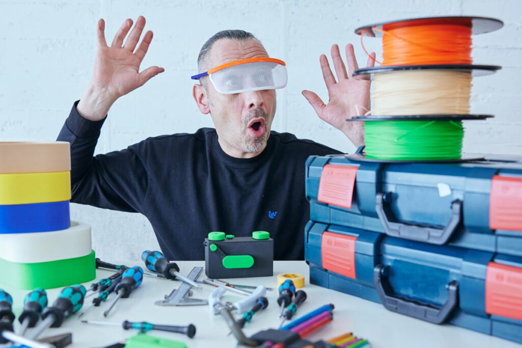 3Dプリンター製のサングラスモジュール