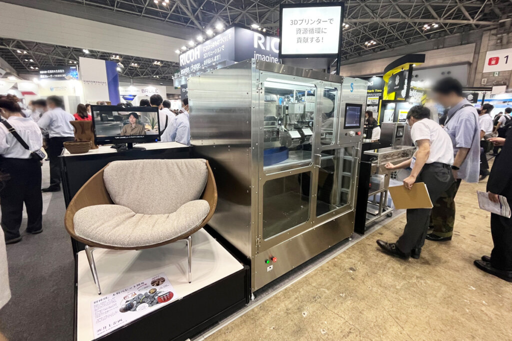 東京ビッグサイトで6月に行われた次世代3Dプリンター展の写真