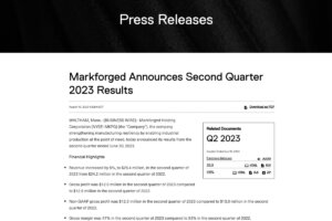 Markforged Press Releases