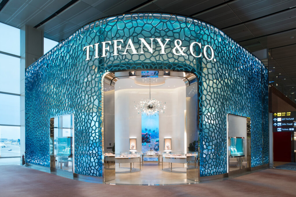 シンガポールのチャンギ空港にあるTiffanyの店舗