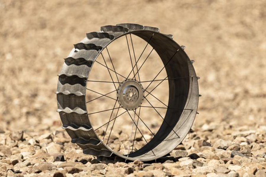 NASAの設計に基づく月探査車の車輪