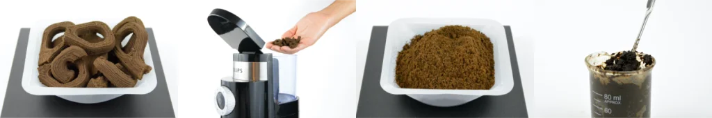 コーヒーかすを利用した材料生成プロセス