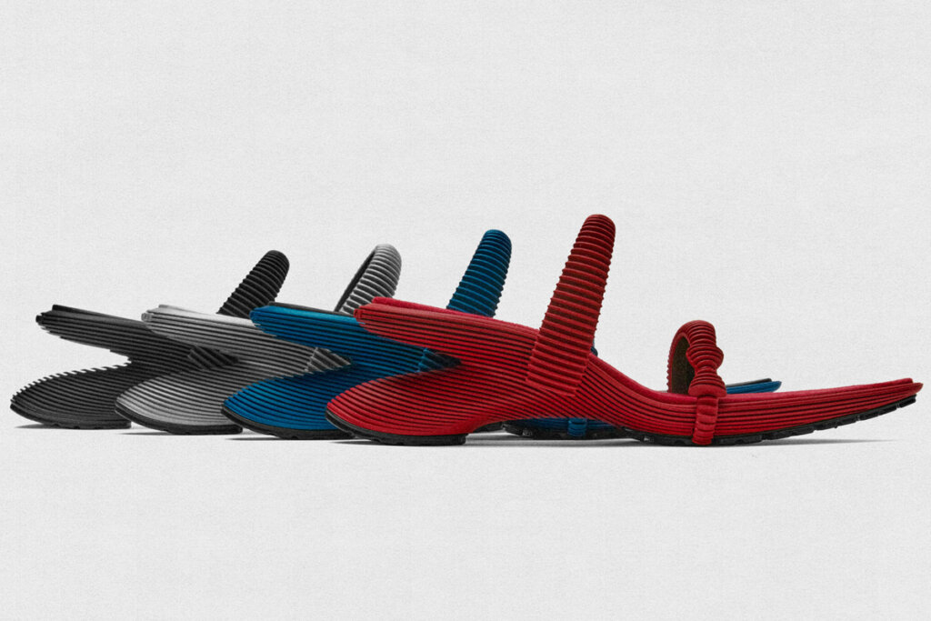 ANCUTA SARCAとHILOS STUDIOが発表した3Dプリントシューズ。