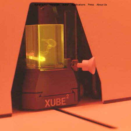 xolo社によるハイブリッド3Dプリンター「Xube²」のサイト。