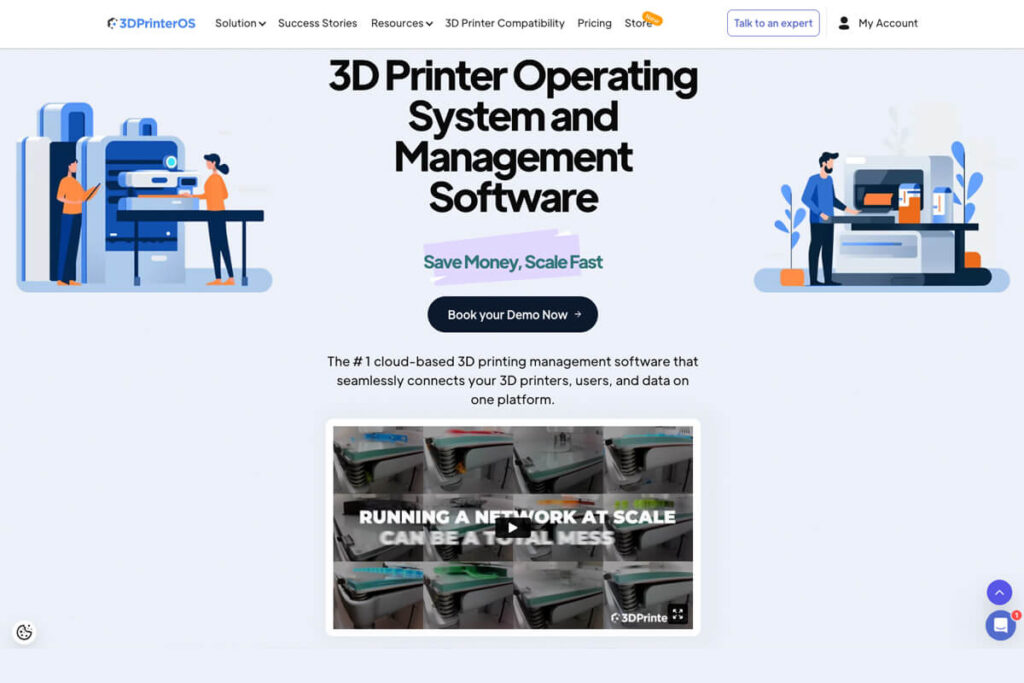 「3DPrinterOS」の公式ウェブサイト