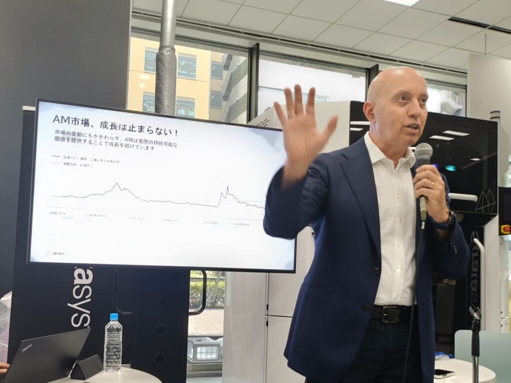 Stratasys CEO　ヨアブ・ザイーフ氏　記者撮影
