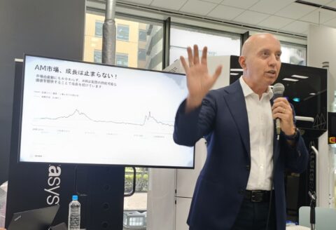 Stratasys CEO　ヨアブ・ザイーフ氏　記者撮影