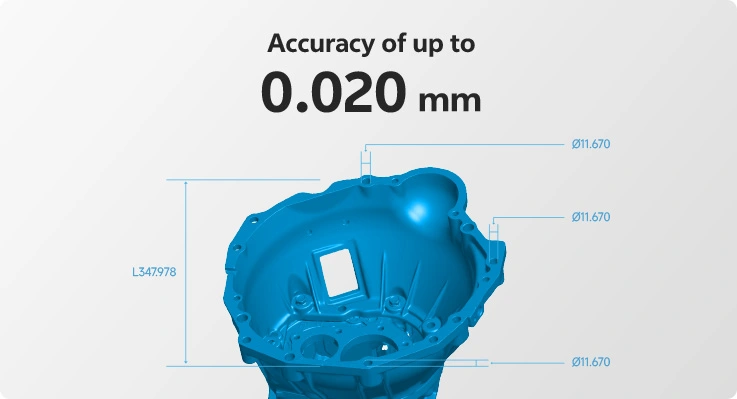 最大精度0.02mm高精度スキャン（出典：APPLE TREE、SCANOLOGY）