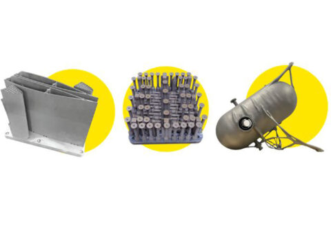 ニコンSLMソリューションで造形された航空宇宙部品の例（出典：ニコンSLM）