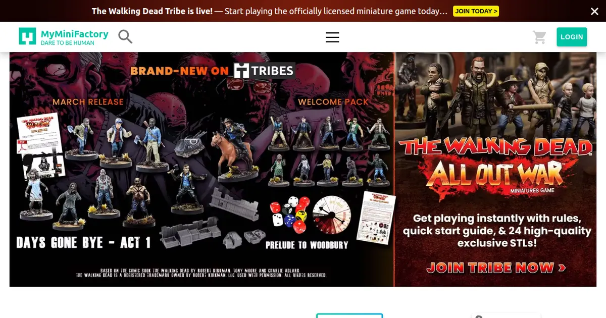 MyMiniFactoryトップページ