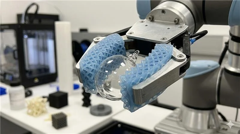 ロボットアーム先端形状の試作イメージ（出典：ミマキエンジニアリング）