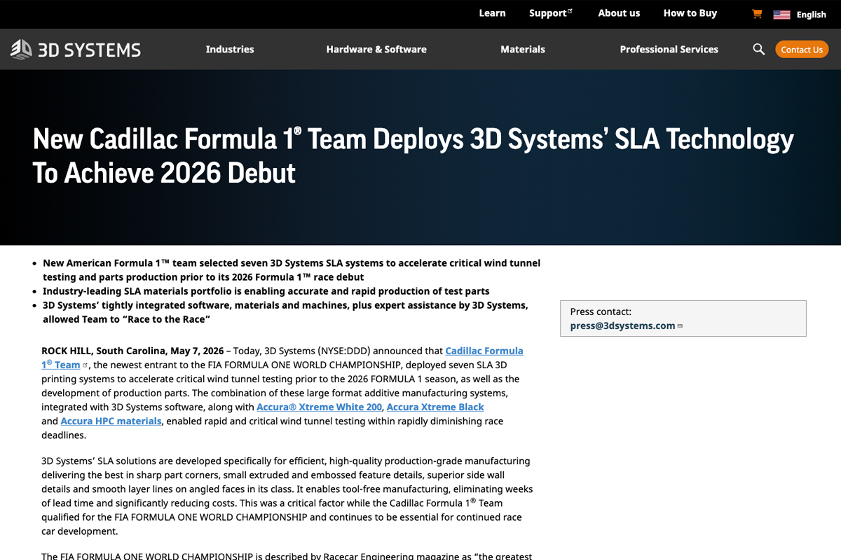 出典：3D Systems