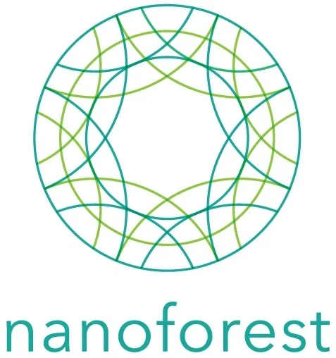 出典：中越パルプ工業株式会社、セルロースナノファイバー「nanoforest」ロゴ
